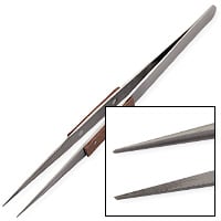 Fiber-Grip Soldering Tweezers - Fine Point